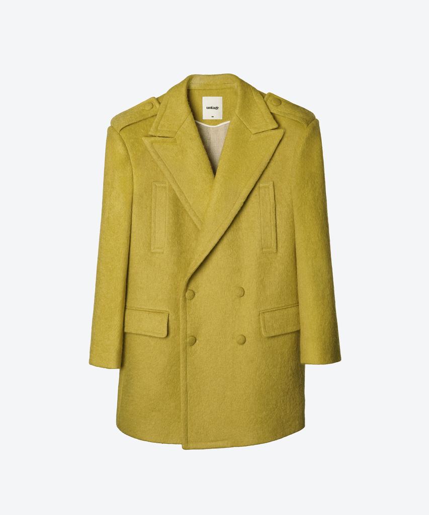 Untage Mohair Alpaca Wool Peacoat (Unisex)_Uth-Fc13
