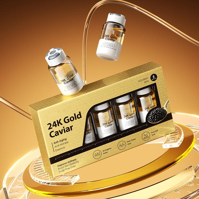 

Luxury 24K Gold Caviar Serum, Anti-Wrinkle & Lifting, Fast Absorption 24K Gold Caviar Serum
