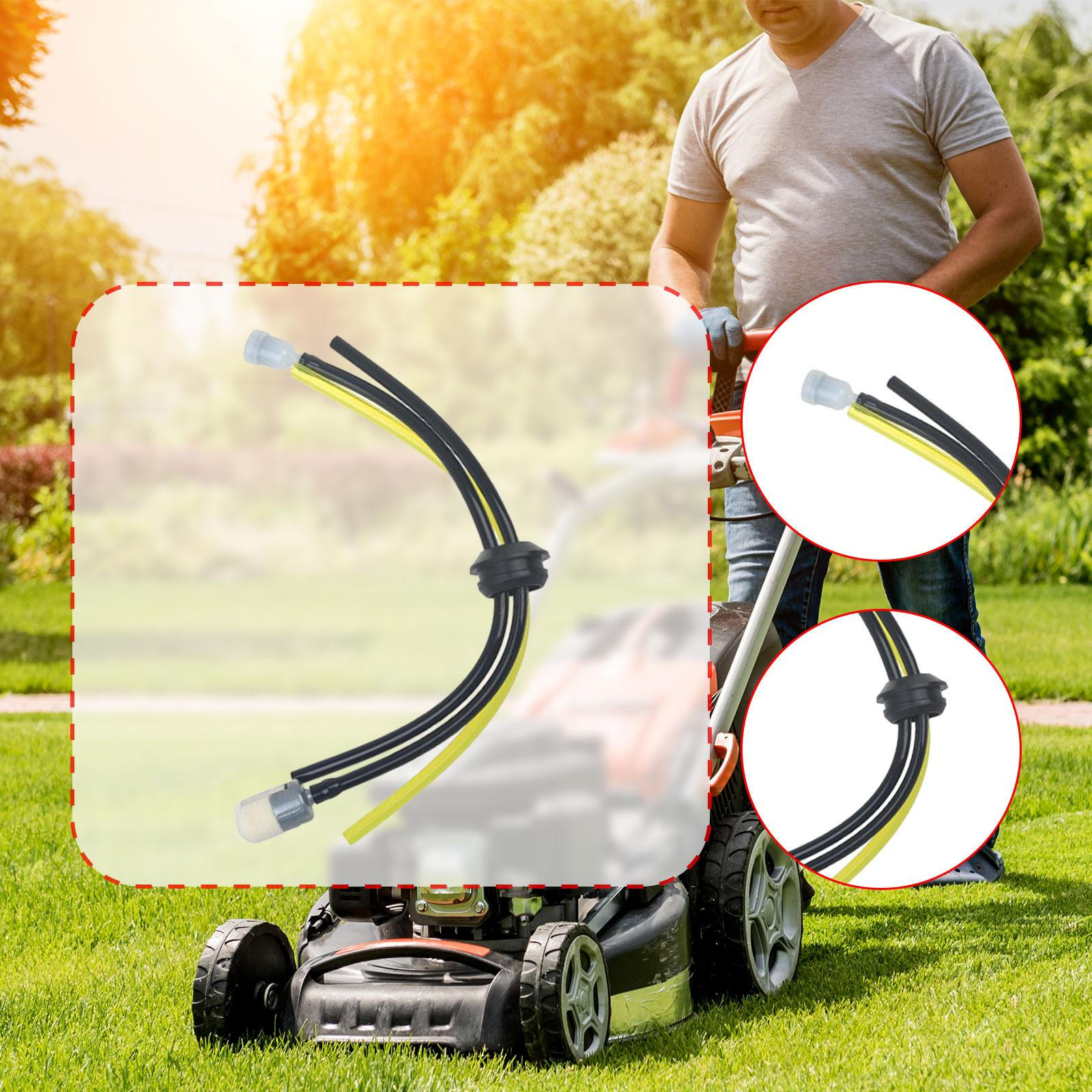 

4x Fuels Lines Hoses Petrol Filter Kit 22 cm Flexible with Balancer for Mower Garden