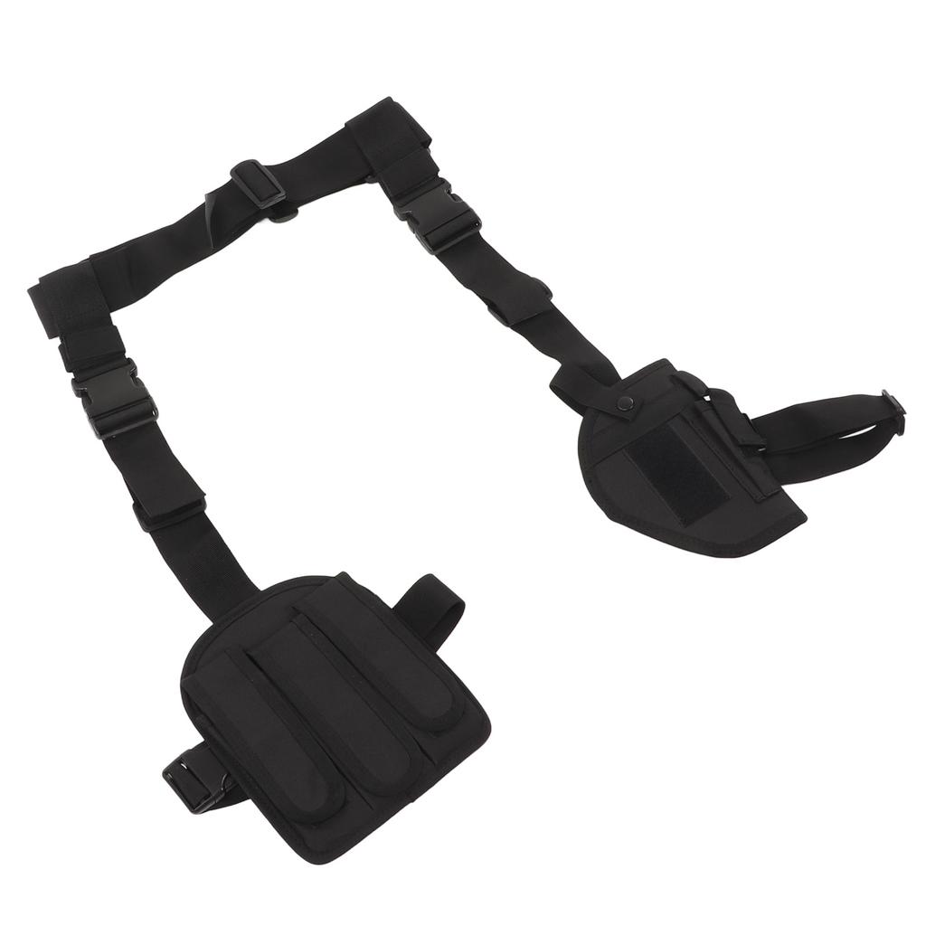 Beinholster aus Oxford-Gewebe, multifunktional, tragbar, Schnellziehholster, schwarze Oberschenkeltasche für Outdoor-Aktivitäten