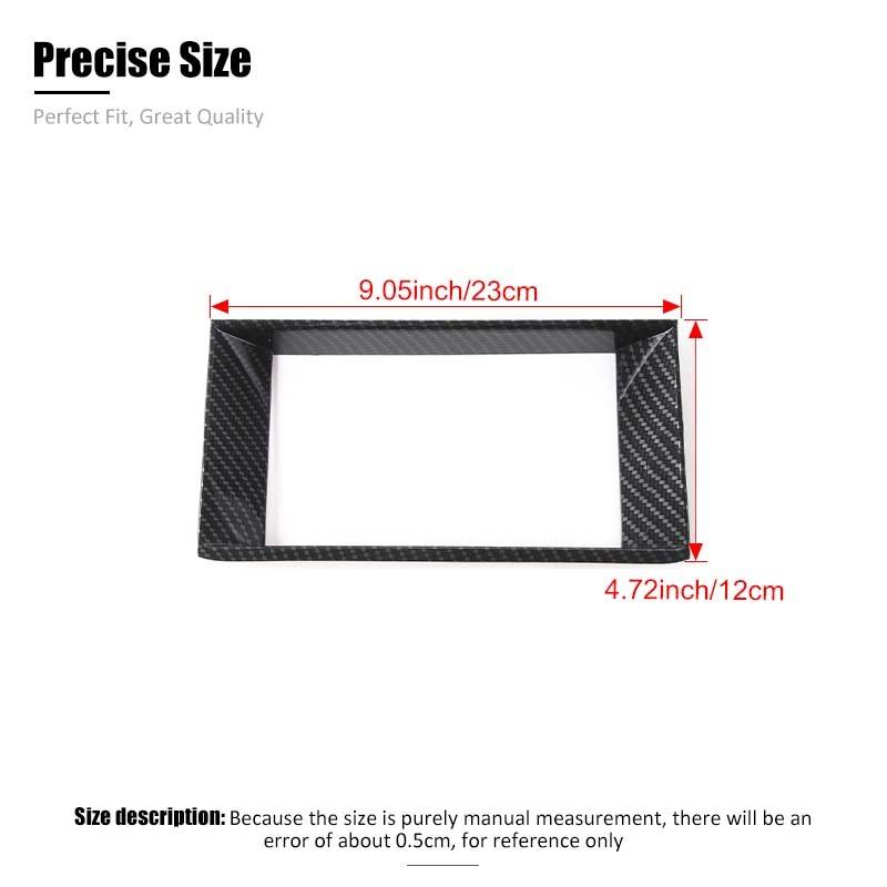 Car Navigation Decorative Panel Decoration Cover Stickers Fit For Ford Mustang 2015 Up ABS Interior Accessories