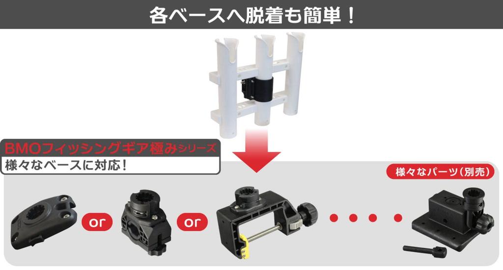 BMO JAPAN Rod Holder Clamp 20Z0170 3-piece