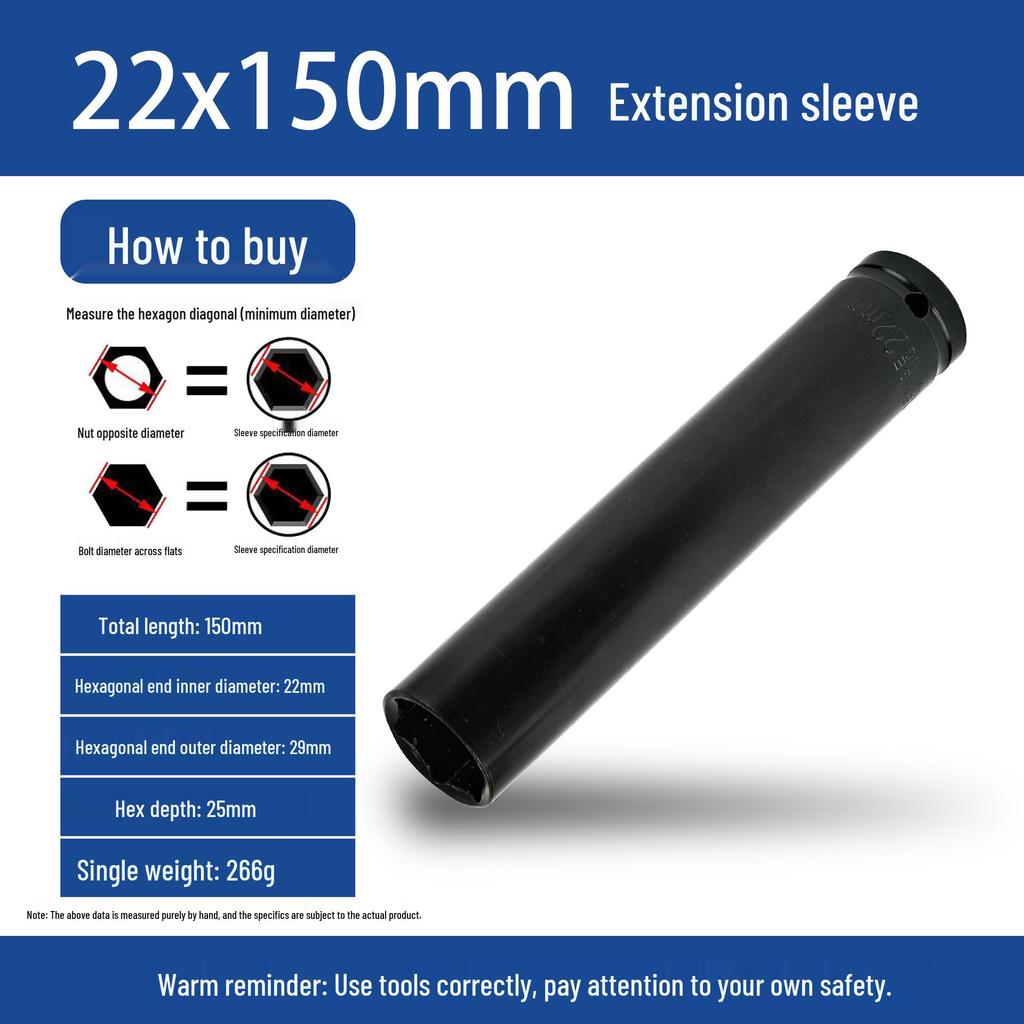 Electric Hex Impact Wrench Socket 1/2, 8-32 for Scaffolders & Carpenters