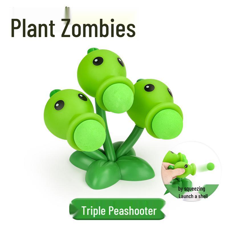 Plants vs. Zombies Toy Set: Machine Bug, Football Gun, Pea Pod, Carnivorous Plant Models