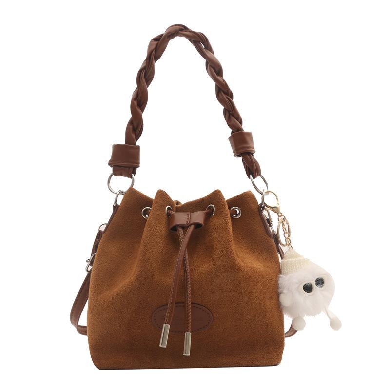Retro kabelové kabelky pro ženy Korejské jednoduché ležérní crossbody přes rameno univerzální dámské kabelky nové