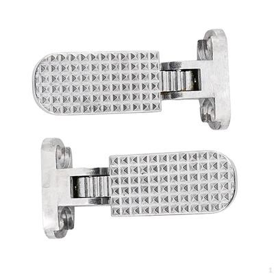 2Pcs Electric Bike Rear Pedals Folding Footrest Quick Release, Foot Pegs Scooter