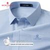 MONTAGUT Men's Silk Blend Plaid Short-Sleeve Shirt