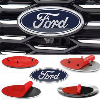 SPZS3 Car Front Bonnet Grill Badge Rear Trunk For Focus Mk2 Mk3 Fiesta F150 F250 Ranger Mondeo Mk4 Emblem Stickers Logo Accessory