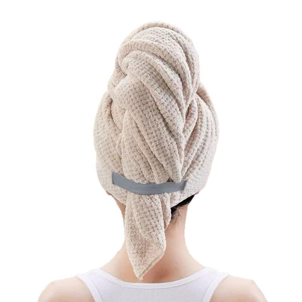 

1-3PCS Large Absorbent Hair Towel Microfiber Soft Drying Towel With Stretch For Wet Curly Hair Long Hair Anti-Frizz Drying Quick 1PC белый