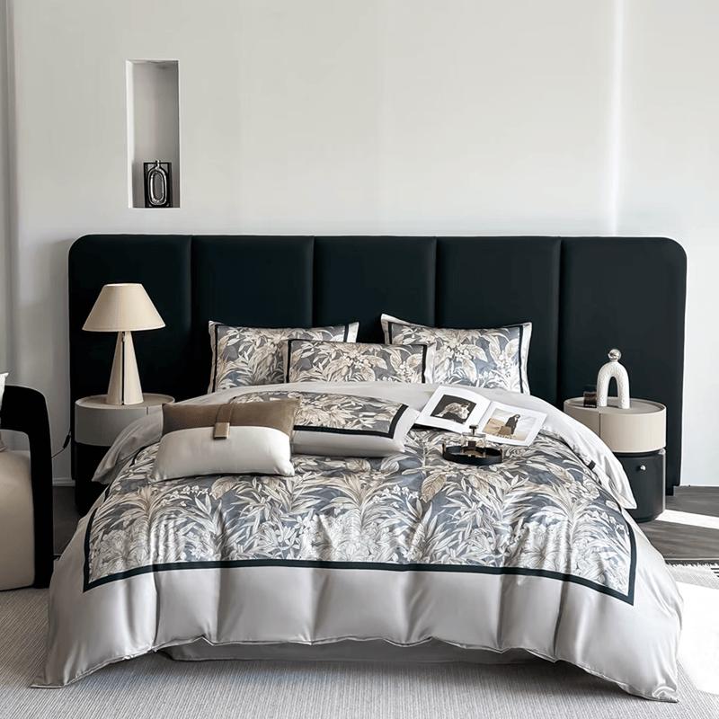 Shengfuni Italian Jade Brocade Digital Print Bedding Set