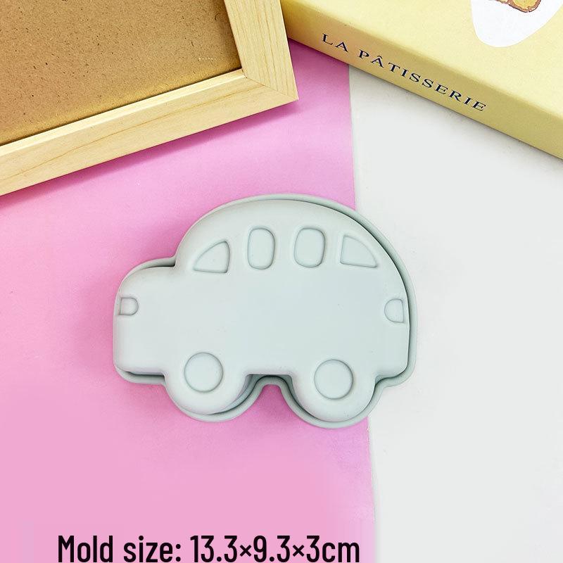 12-Cavity Braided Wavy Long Strip Gummy Mold, Crayon, Knife & Fork, Panda Mousse Pudding Mold