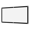 16:9 Thicken Portable Non Crease Soft White Polyester Projector Curtain Projection Screen 1.4-2.3 Meters Viewing Distance (40in )