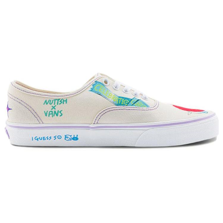 Vans Nuttsh X Authentic Trendy Versatile Low-Top Canvas Shoes Unisex Sneakers Multicolor VN0A5KS9CGX