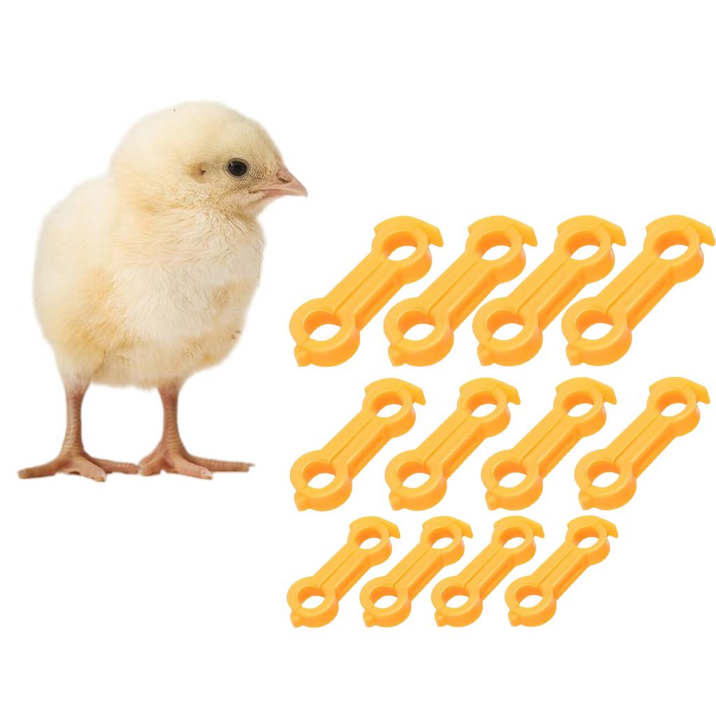 12Pcs Plastic Bird Leg Correctors For Poultry Support And Posture Alignment