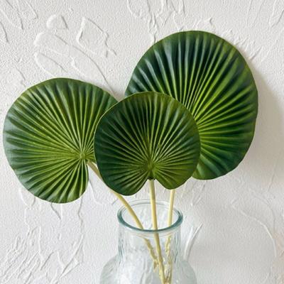 Feuille Artificielle Sans Entretien Fraîcheur Longue Durée Feuilles en Forme d'Éventail Réalistes Texture à Haute Simulation Fausses Feuilles Tropicales Décoration de Maison