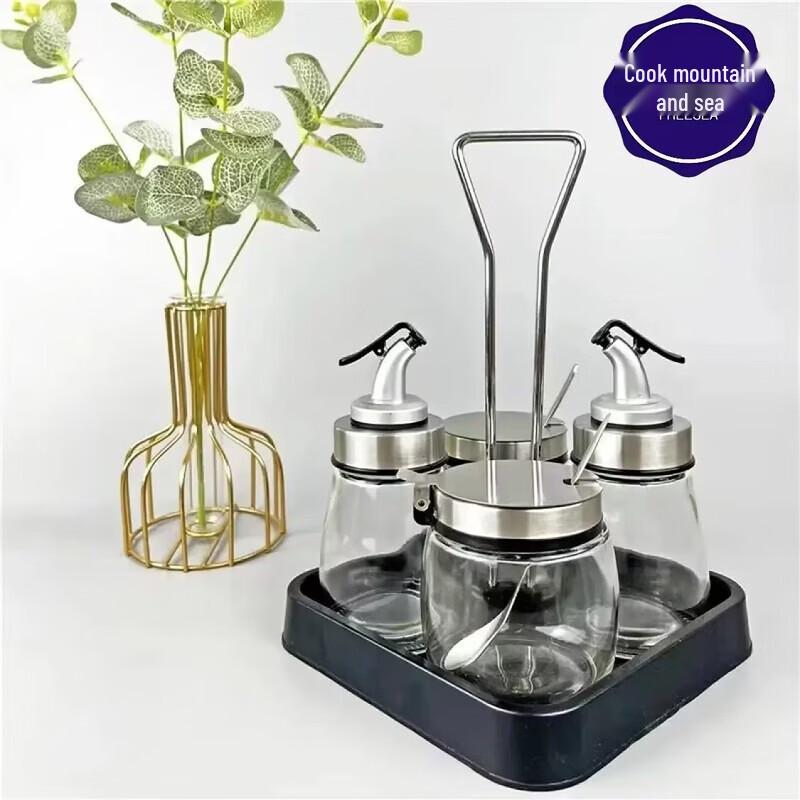 Chuishan Hai Glass Tabletop Seasoning Set