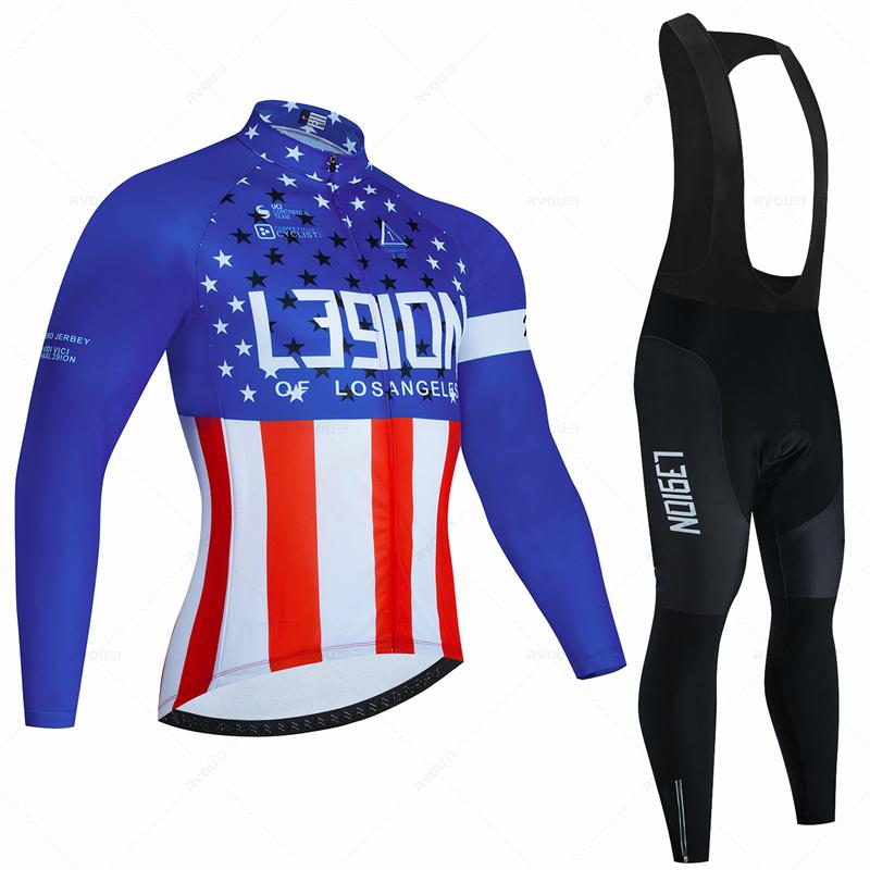 2026 Ademend Wielrenpak Set Heren Lente Sport Wielertrui Herfst Mtb Fietskleding Zomer Lange Mouw Triathlon Mountainbike Koersbroek Set