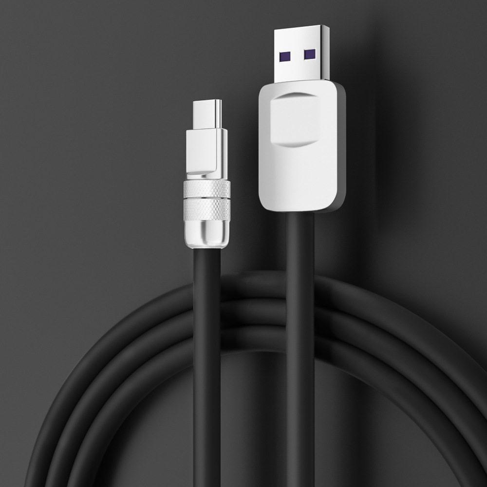 240W PD USB-C Liquid Silicone Fast Charging Data Cable Compatible with iPhone 17 for -Customizable