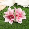 Bright Yellow Floral Hair Hairpin Light Polymer Barrettes for Women Beach Vacation Type Spring Accessories