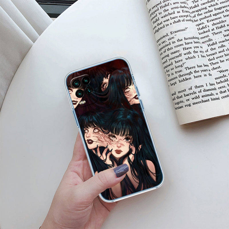 IR15 Junji Ito Tomie Case for Motorola E22S E7 G6 G7 G8 G9 Plus Power Play G10 G20 G04 E30 E40 E22 E20 E13 E15 G22 G23 G05 G75 G35 G55