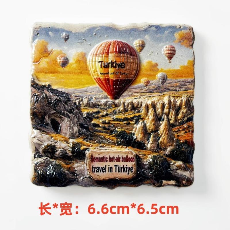 Turkey Fridge Stickers Cappadocia Souvenirs Istanbul Hot-air Balloon Fridge Magnets Home Decoration Wedding Gifts