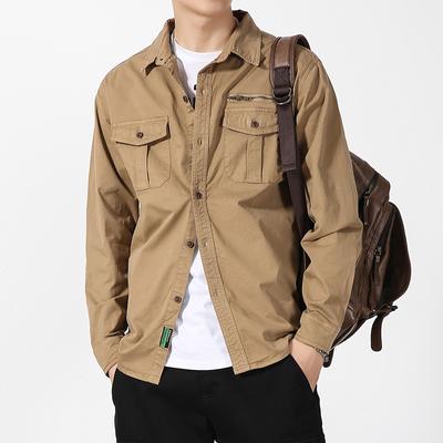 Πουκάμισο Ανδρικό μακρυμάνικο Casual Loose Jacket Ανδρικά Ρούχα