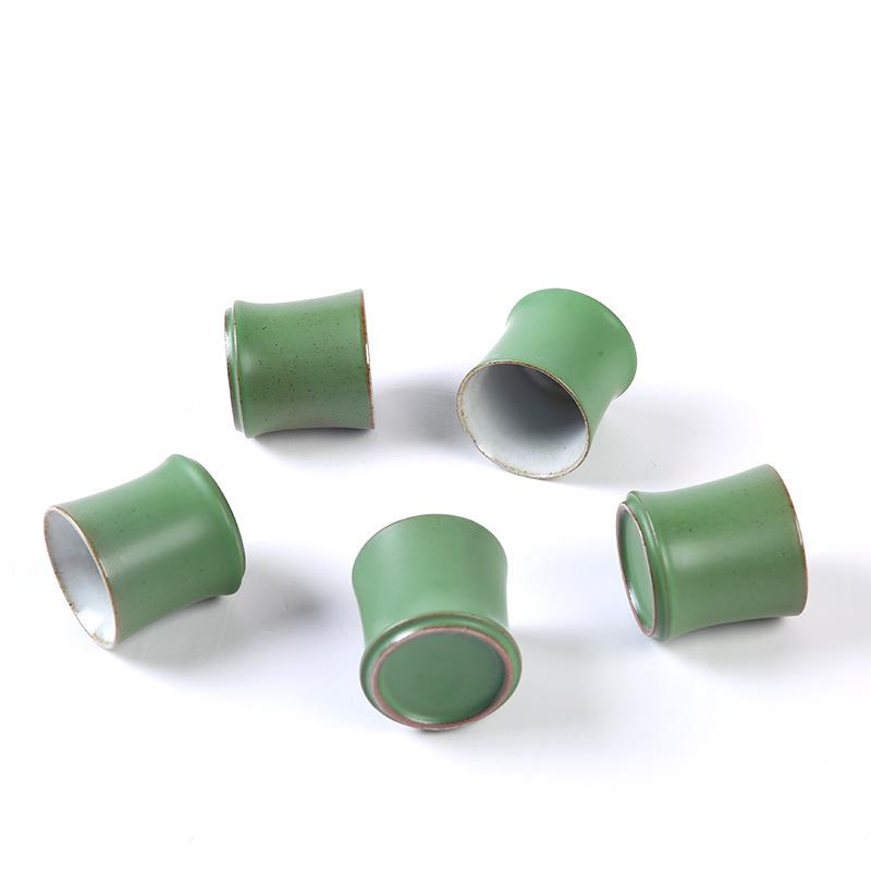1 Stück Kreative Keramiktasse Grüne Bambus-Teetasse