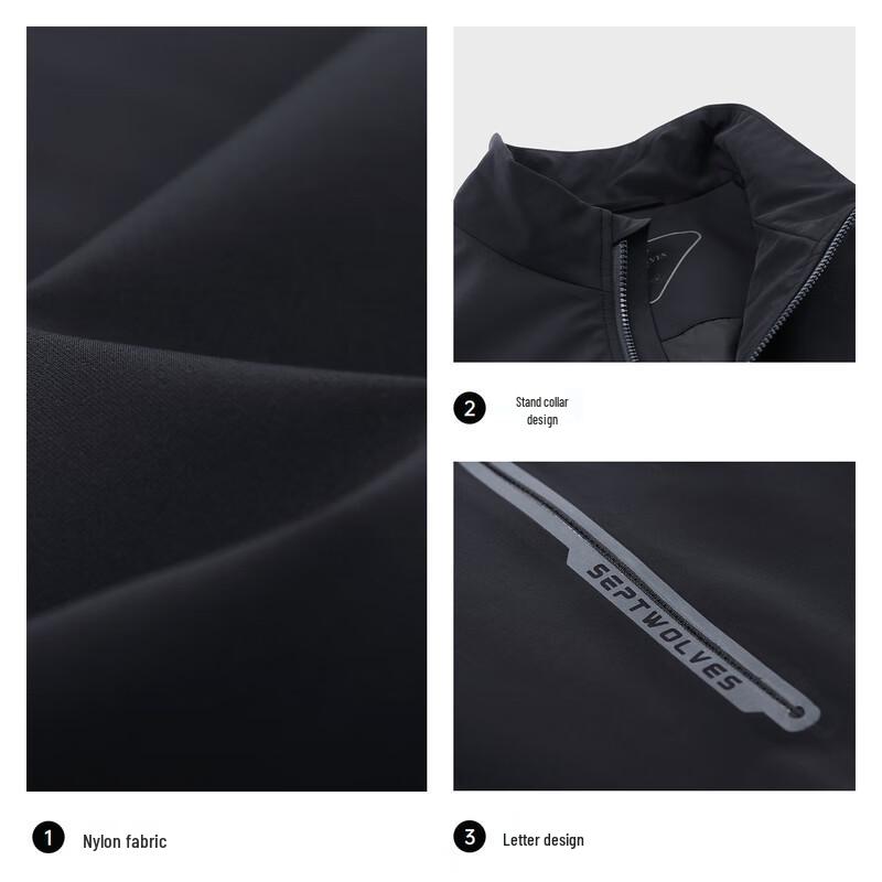 Septwolves Men's Stand Collar Stretch Lightweight Jacket
