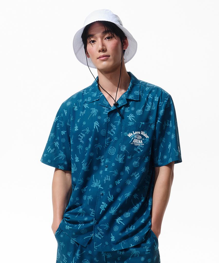 Alena Graphic Day Men'S Oversized Shirt A6Mm1Rp05Pea