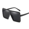 Women's Flat Top Large Steampunk Square Frame Oversize Sunglasses With Uv Protection