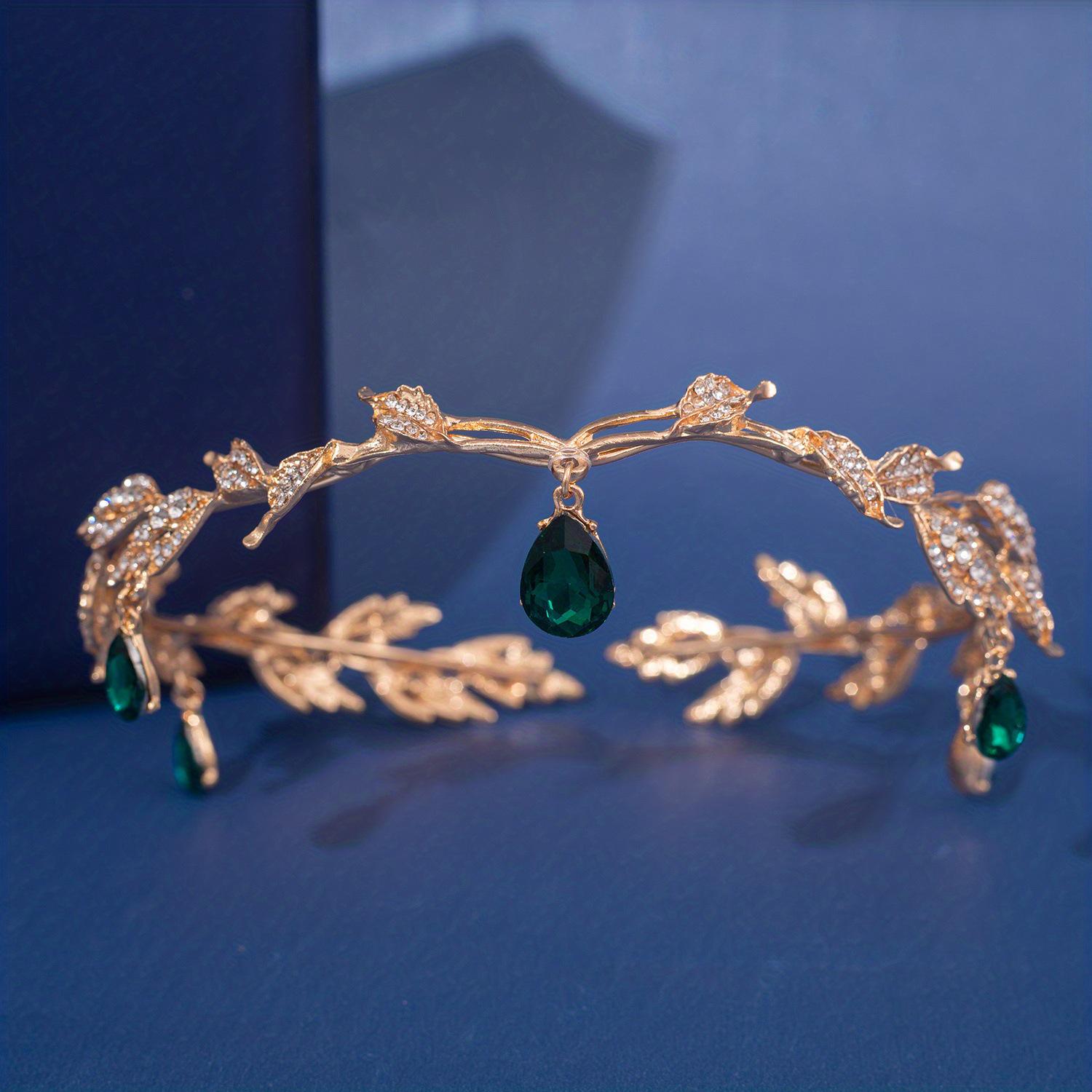 

Барочная свадебная корона для волос со стразами: Европейские и американские свадебные и вечерние аксессуары