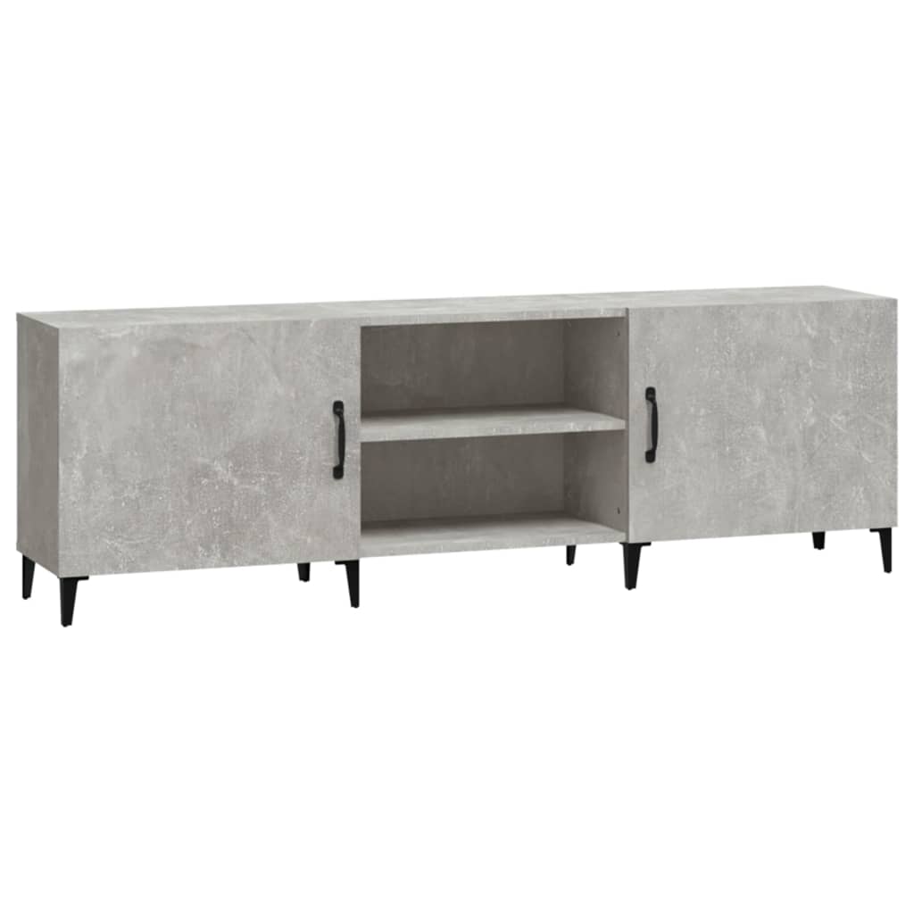 TV Stand Concrete Grey 150 x 30 x 50 cm Particleboard