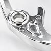 Motorcycle Brake Lever Replacement Set for IN10, Left and Right Metal Control Levers with Silver Finish for Worn or Damaged Parts