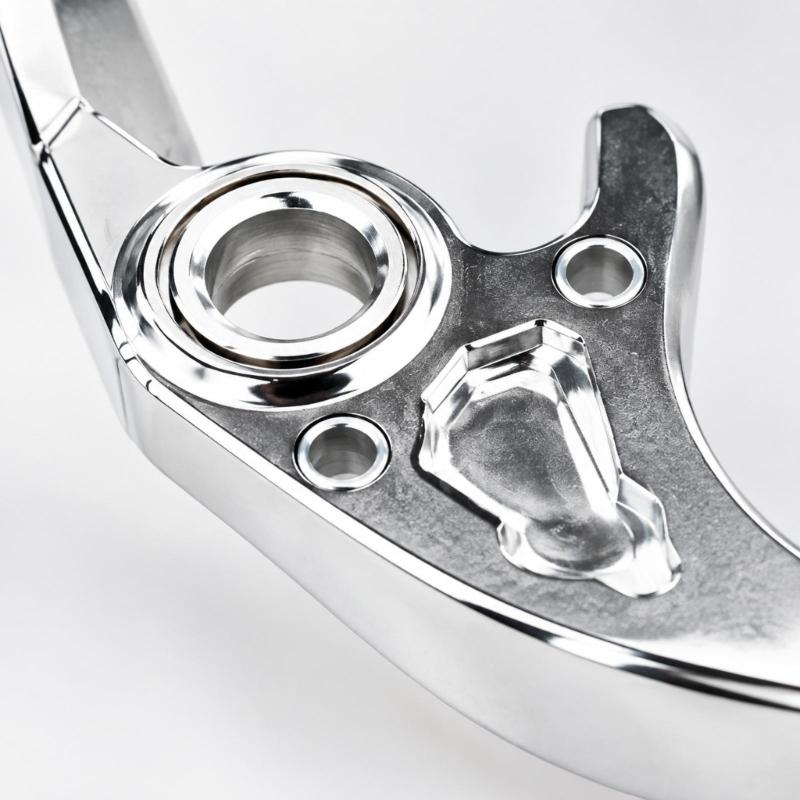 Motorcycle Brake Lever Replacement Set for IN10, Left and Right Metal Control Levers with Silver Finish for Worn or Damaged Parts