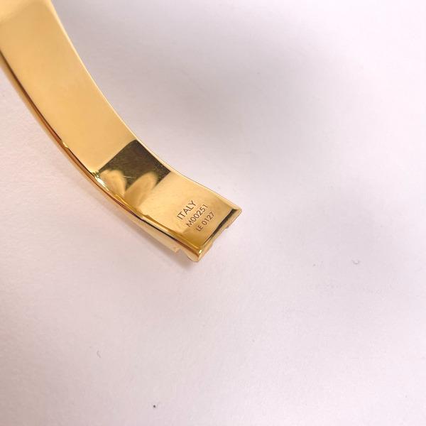 Louis Vuitton Monogram Small Size Bracelet Cuff Nanogram Gold Women M00251 Used