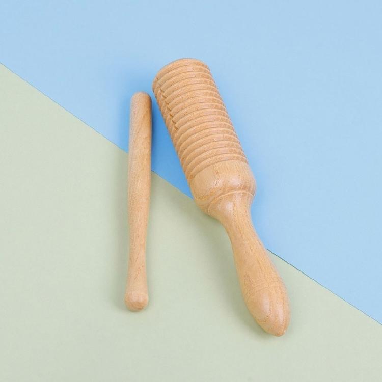 10Pcs Children Orff Percussions Natural Wooden Percussions Instruments Musical Toy