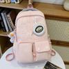 Japanese & Korean Style Large Capacity Color Block Backpack for High & Middle School Girls