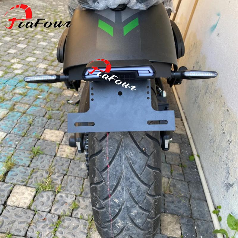 Suport Număr Înmatriculare Pentru VULCAN S 650 Vulcan Cafe Eliminator Fender Lampă LED Stop Semnalizator
