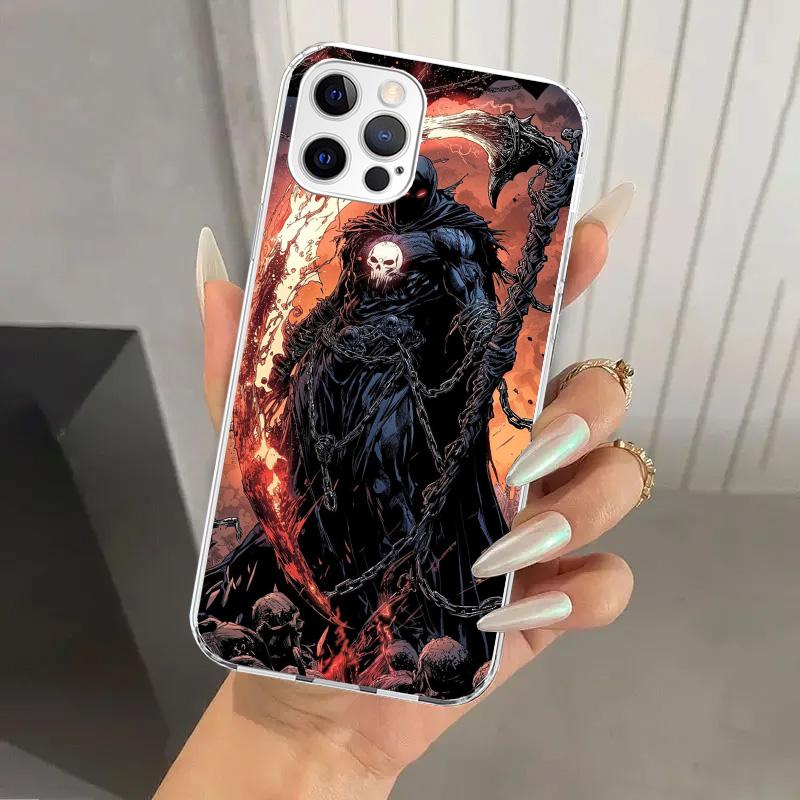 Death Grim Reaper Skull Scythe Phone Case for Iphone 17 Air 16 15 Plus 14 13 Mini 12 11 Pro Max 16E 7 8 SE 2020 Soft Funda Print