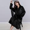 Unisex Mid-Length Thick Coral Fleece Robe for Couples, Home Wear Bathrobe & Pajamas.