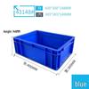Rectangular Plastic Parts Box with Thickened Walls for Hardware and Tools
