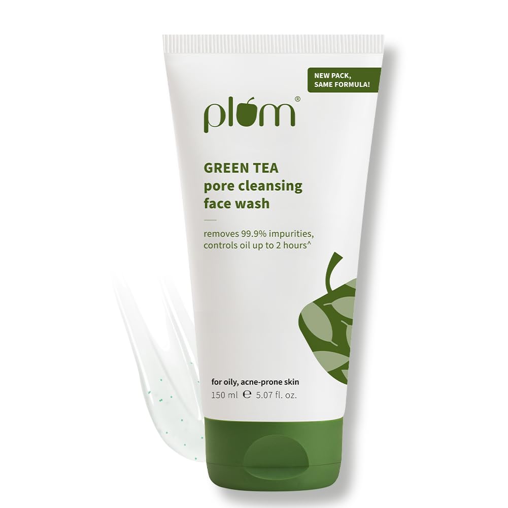 

Plum Green Tea Pore Cleansing Face Wash 150ml Pack of 1 | Gentle Exfoliating, Non-Drying, Controls Oil