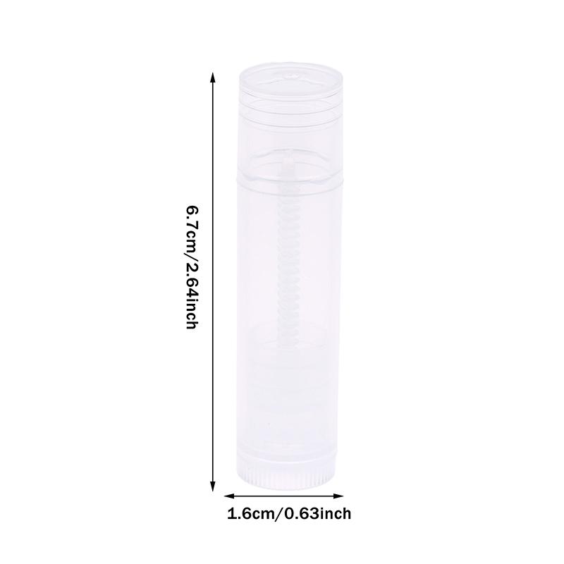10 Adet 5G Boş Dudak Parlatıcısı Tüpleri Ruj Kavanozları Balsam Tüpü Kapaklı Kap Seyahat Makyaj Aleti Dudak Balsamı Kozmetik Kapları