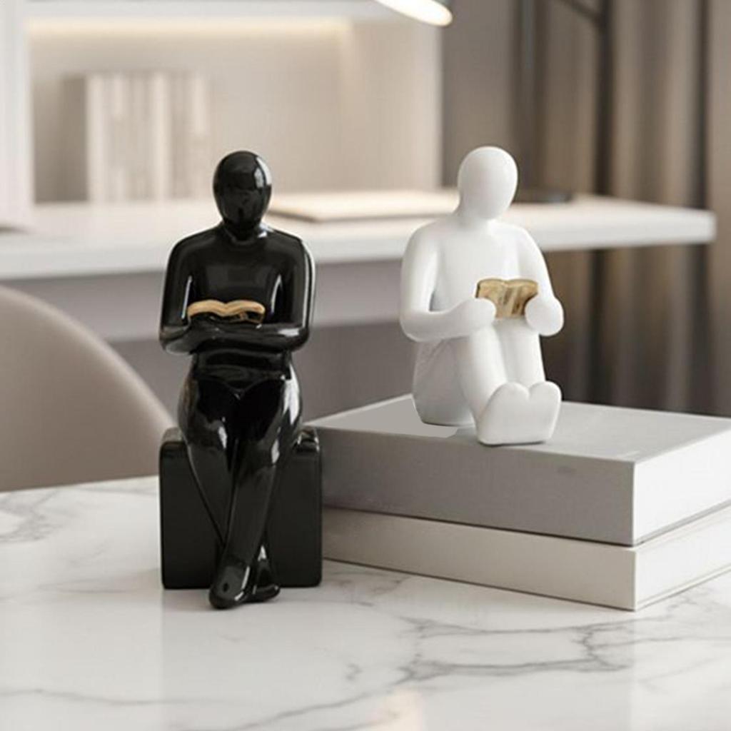 Book Holder for Shelf Compact Adjustable Tilt Angle Organization Decorative Modern Bookends for Family Friends Living Room Home