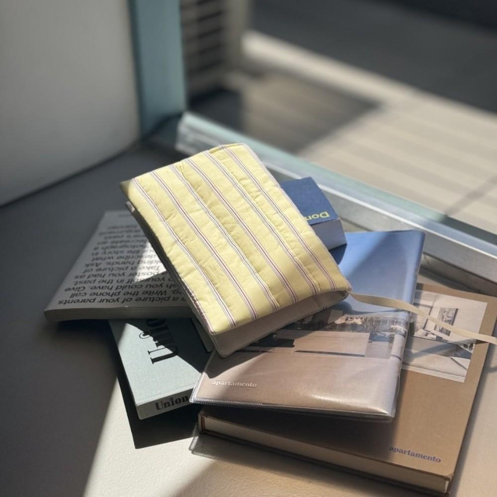 Soft Fabric Book Cover Stripe Diary Book Jacket Minimalist Polka Dot Book Protector School