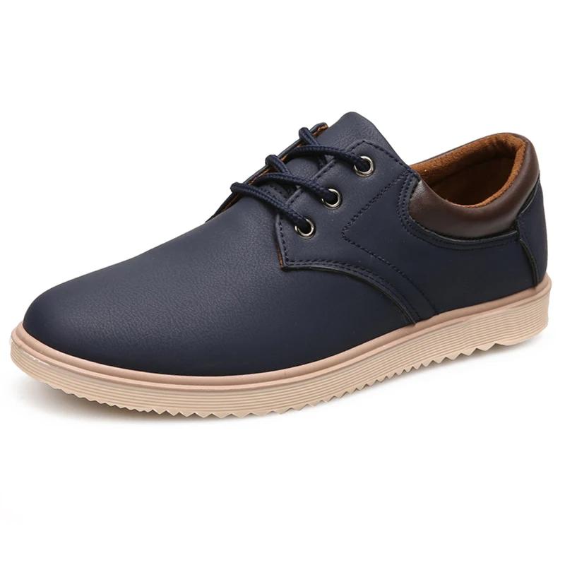Fashion Men Leather Casual Shoes Male 2025 Summer Comfortable Flat Shoes for Men Trendy Sneaker Male Oxfords Shoes Zapatos Para Hombre