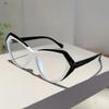 Fashion Cat Eye Glasses Women  New Fashion Multi-color Rim Eyeglasses Trendy Chic Design Blue Light Blocking Eyewear