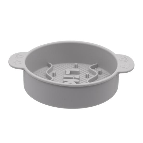 Dog Slow Feeder Bowl Slow Feeding Dog Food Dish Silicone Pet Food Bowl Prevents Choking for Fast Eaters Dogs And