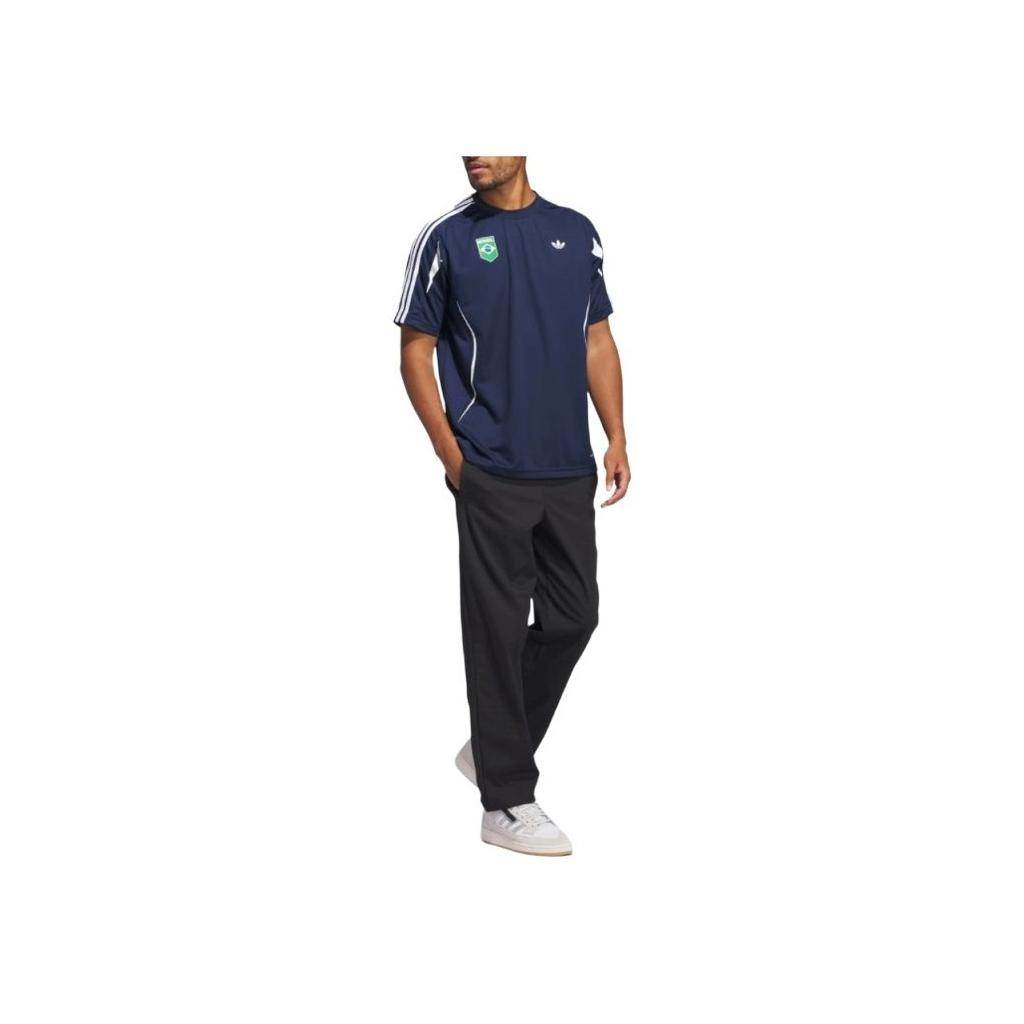Adidas Originals CB Aero Jersey Comfortable Soft Moisture-Wicking Short Sleeve T-Shirt Men Tops Navy-Blue JE1684