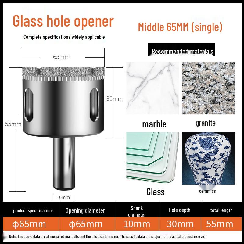 6mm Multifunctional Glass & Tile Drill Bit Set for Marble